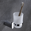 Soporte de vaso de cepillo de dientes individual de diseño de baño de latón original