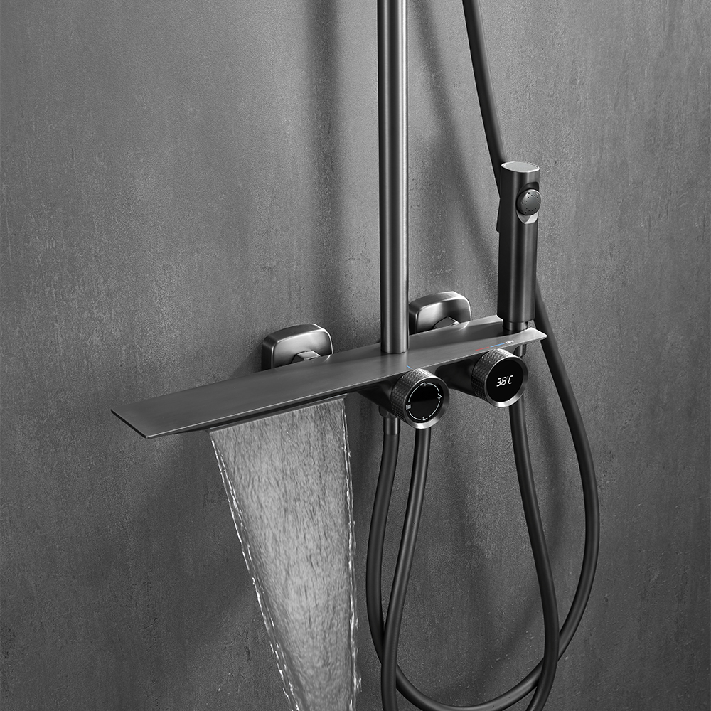 2022 nuevo diseño de ducha de diseño ducha de barra de salida triple moderna